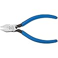 Klein Tools D209-5C Pliers, Diagonal Cutting Electronics Pliers with Narrow Jaw and Hinge, Sharp Pointed Nose, 5-Inch
