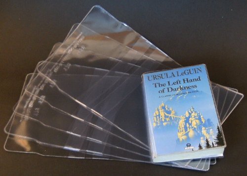 10X CLEAR PLASTIC PAPERBACK BOOK COVERS 196MM