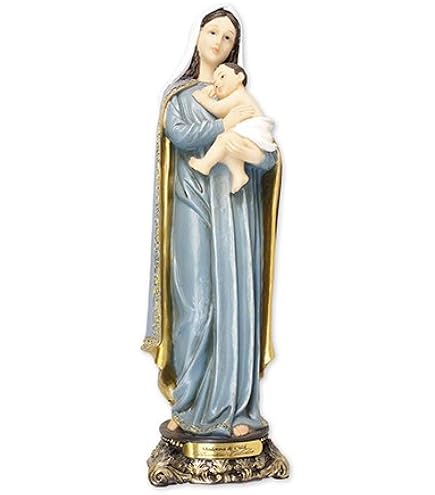 Biblegifts Statua Gesù Buon Pastore In Resina, 40 Cm, Design Italiano Tradizionale, Con Dettagli Oro, Regalo Religioso
