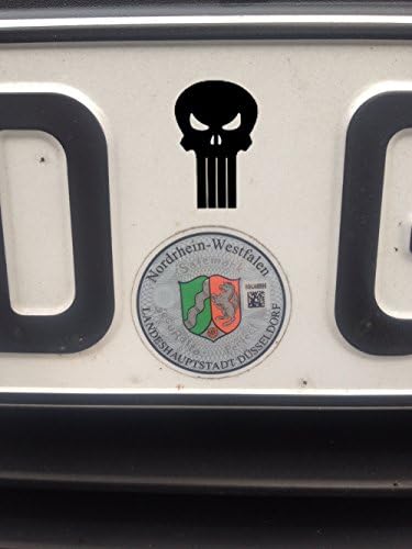 Number Sign Plaque Punisher Car Decal ASU Plaque