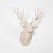 Produktbild FUSKANG Elch Geweih Wand Dekoration, 3D DIY Montiert Holzskulpturen Wohnzimmer Schlafzimmer Büro Weihnachten Wand Dekoration Wandhalterung Simulation Deer Hängen Skulpturen Kits