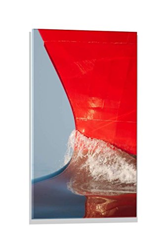 Kunst für Alle Glass picture: Bjarne Skogvik The bow of Skandi Rona, wall picture, brilliant art print on real glass, 15.7x23.6 inch / 40x60 cm