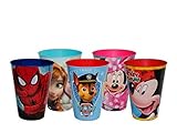 Medidas: (12 cm.)(430 ml.). Lote de 25 Vasos de Pasta Infantiles \"Disney\" Modelo a Elegir. Vajillas y Cuberterías. (12 cm.)(430 ml.). Juguetes y Regalos Baratos para Fiestas de Cumpleaños, Bodas, Bautizos, Comuniones y Eventos. (Minnie)