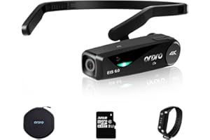 ORDRO EP6 4K Camcorder Lightweight Head Videokamera 130° Winkel Full HD 1080P 60FPS EIS 6.0 Anti-Shake YouTube Vlogging WiFi Kamera Recorder mit Fernbedienung, Tragetasche und 32G Memory Karte