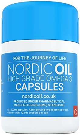 Nordic Oil 500 mg Children's Omega 3 Fish Oil Capsules