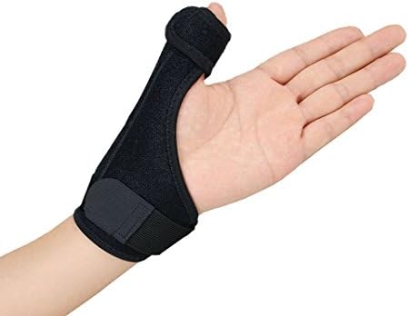Gelible Thumb& Wrist Support Brace -Removable Splint for Reliable Support, Thumb Spica stabilizer for Arthritis Tendonitis Sprained Thumb Symptoms, One Size for Both Hands, Black