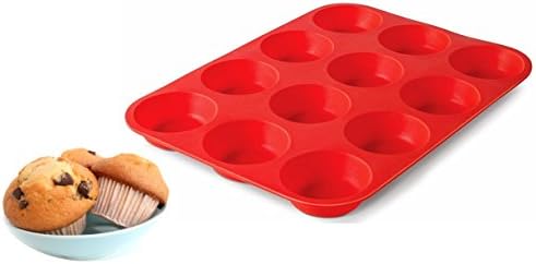 Bahoki Essentials 12 Cup Silicone Muffin Liner Pan