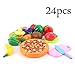 Produktbild 24 Teile/satz Kinder Pretend Play Cut Obst Pizza Lebensmittel Spielzeug Kunststoff Kinder Küche Haus Spielzeug Frühe Entwicklung