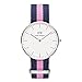 Produktbild Daniel Wellington Damen-Armbanduhr Analog Quarz One Size, weiß, blau/rosa
