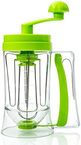 Cake Batter Dispenser and Mixing System for the Perfect Waffles, Pancakes, Cupcakes, Muffins and Baked Goods by Cooking Upgrades by Cooking Upgrades