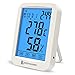 Produktbild Bodyguard Digitales Thermometer Hygrometer, Temperatur Monitor mit Blauer Hintergrundbeleuchtung, kombiniert mit Kalender, Uhr und Weckfunktionen, Geeignet für Babyzimmer, Büros