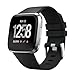 Produktbild Xinxinyu Uhrenarmband, { Weiches Silikon Uhrenarmbänder } { Ersatz Band-Armband } { Sport Klassisch Band Gurt }Für Fitbit Versa Smartwatch 5.12"-7.68" (Schwarz)