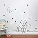 Produktbild Little Prince Fox Moon Star Wandaufkleber Kinderzimmer Baby Geburtstagsgeschenk Kindergarten Wandmalerei Beliebte Bücher Märchen Applique