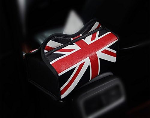 QuYing Car Tissue Box Union Jack England Flag Interior Decor (Tissue Box)