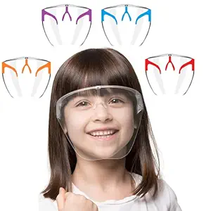 FREE 1 KIDS N95 MASK | SISTER Full Face Shield For Kids (above 8 years) | Anti-fog, Washable, fits Perfectly with Removable Nose Rest| MADE IN INDIA (Pack of 1 pc)