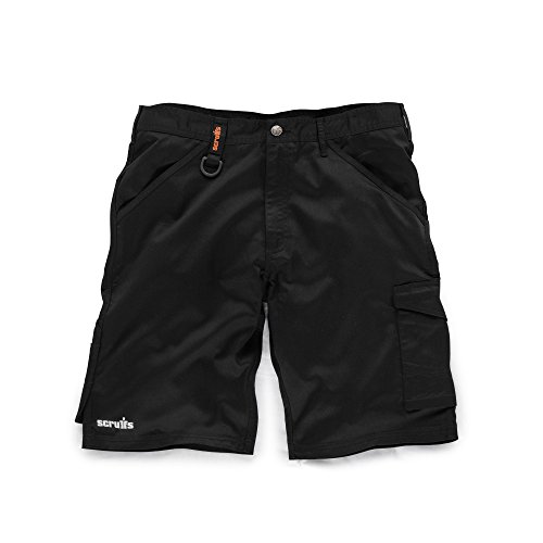 Herren aktiv Fit cargo Arbeitshose Shorts/Kurze Hose (52, Schwarz-Kurze Hose)