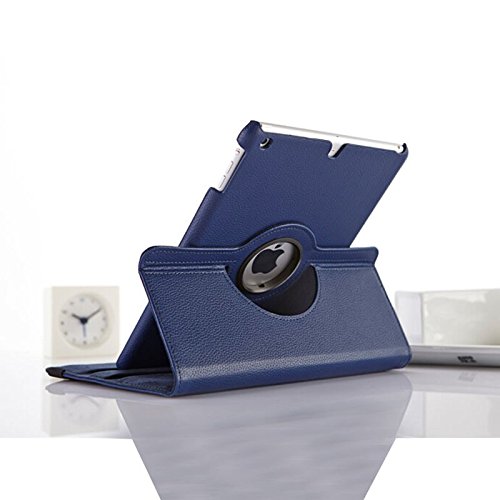 Preisvergleich Produktbild New dunkelblau PU Leder 360 ° rotierender Ständer Schutzhülle für iPad Pro 9,7