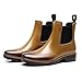 Produktbild Mini Balabala Damen Casual Knöchel Regen Schuhe Brogue Damen Kurze Gummistiefel Business Regenstiefel Wasserdichte Chelsea Schuhe Slip On Rubber Wellington Schuhe Kamel Size 39