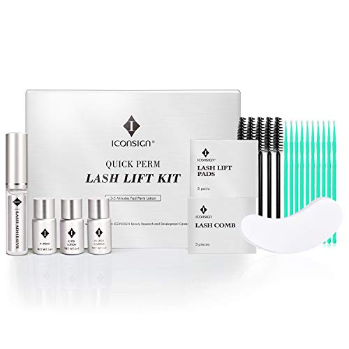 ICONSIGN kit rehaussement cils professionnel lash lift 3-7 Minutes Quick Perm Lotion Cils Naturels Salon Professionnel Artiste Cils