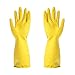 Produktbild 1 Paar Latex-Gummi-Reinigungshandschuhe - Wasserdichte Spülhandschuhe für den Haushalt xl Yellow a