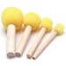 XINW 4Pcs Sponge Stippler Stencil Foam Brush Dabber Furniture Art Painting Tool
