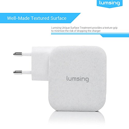Lumsing Schnellladegerät 4-Port USB Wandladegerät, Wall Charger mit 3 Smart Ports und 1 Quick-Charging Port für iPhone, Samsung, HTC, Nokia iPad, iPod, Nexus usw. – Weiß - 7