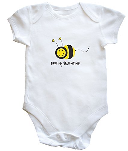 HippoWarehouse Bee my valentine baby vest boys girls