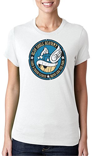 Preisvergleich Produktbild Blue Shell Academy - Mario Kart - Cool Gamer - Damen T-Shirt