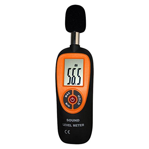Baoblaze Digital Decibel Meter Sound Level Reader 30-130dB Noise Measurement Device for Indoor and Outdoor Use (Battery not Included)