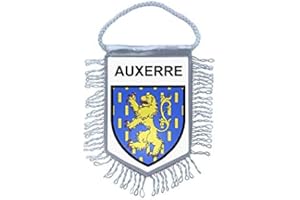 Akachafactory Fanion Mini Drapeau Pays Voiture Decoration Souvenir Blason France Auxerre