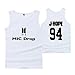 Produktbild Unisex BTS Bangtan Weste Junge und Mädchen Fashion Stil Sommer Westen Weiß 94 J XXXL
