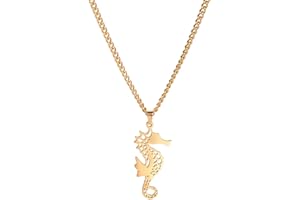 kkjoy Collar de origami de acero inoxidable con colgante de animal para mujes y niña