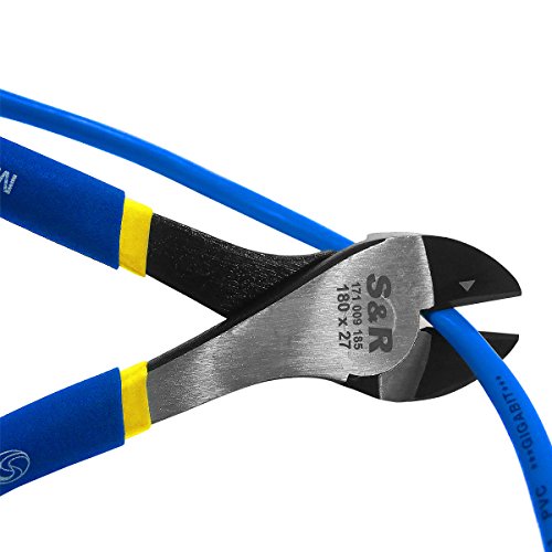 S&R Kraft – Seitenschneider 180 x 27 mm, CR-V Stahl doppelt ummantelte Griffe - 5