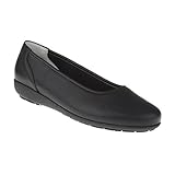  Natural Feet Damen Ballerina Johanna  Echtes Hirschleder  Weite H  Hallux geeignet 38 schwarz