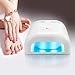 Nail Dryer, USpicy UV Nail Lamp CND Shellac & Acrylic Professional Gel Curing Macaron Light with Timer Setting (White 36W) Upgraded with Sliding Tray and Bulb Clip