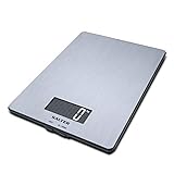 Báscula cocina digital línea steel; plataforma de acero inoxidable higiénica y fácil de limpiar
