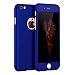 AccWorld 360 Degree Full Body Protection Slim Fit Hybrid Case Cover for Apple Iphone 6/6s ( includes front & back cover & screen tempered glass ) - Royal Blue RS.260.00