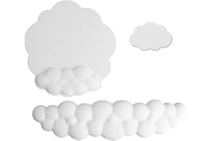 Niukuyu Cloud Keyboard Wrist Pad Memory Foam Hand Rest Cloud Mouse Keyboard Wrist Pad for Office Games