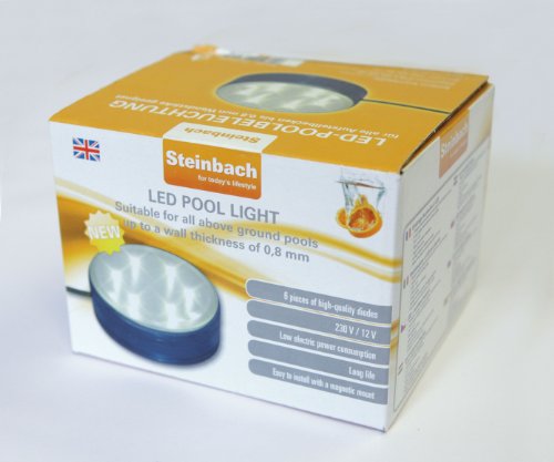 Steinbach Poolbeleuchtung LED Beleuchtung für Aufstellpools, Transparent, Ø 87 mm - 3