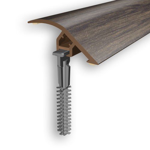 Preisvergleich Produktbild Höhenausgleichsprofil Myck, 40mm, PVC, Wenge 0P, 1m