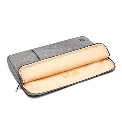DOMISO 13.3″ Laptop Sleeve Vertikalen Stil Wasserabweisend Laptop Sleeve Case Bag Hülle Schutzhülle Notebook Tasche Schutzabdeckung für 13-13.3 Zoll MacBook Pro, MacBook Air, Notebook Computer (grau) - 3