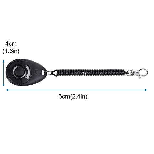 Joyoldelf-4pcs-Pet-Trainer-Clicker-Dog-Training-Aid-and-Lead-Tool-with-Wrist-Strap-for-Recall-and-Obedience-Training