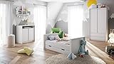 Babyzimmer Kinderzimmer Komplettset Nandini Set 1 in Weiß matt mit Blenden in Weiß Hochglanz - 3