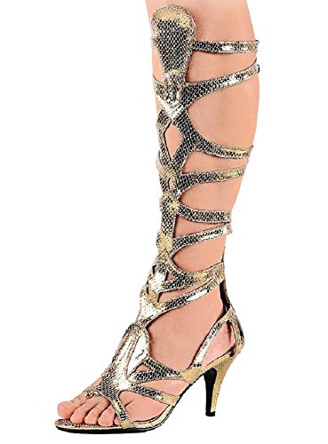 Preisvergleich Produktbild Göttin Stiefel Goddess-12 mattgold Gr. 38