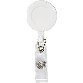 Merbah Mrb-2103 Otomatik Geri &Ccedil;ekilebilir Yaka Kartı Yoyosu (1, Beyaz) | &Ccedil;ıt&ccedil;ıtlı Tasarım, Personel Kartı İ&ccedil;in, Fuar Kartı İ&ccedil;