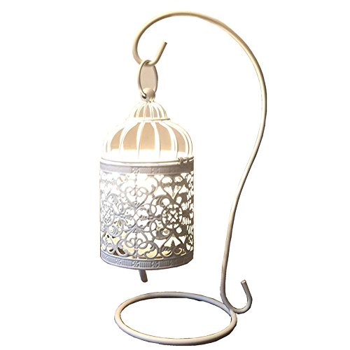 Preisvergleich Produktbild Moderner europäischer Stil, Vogelkäfig Nachtlicht, kreative hohle EisenTischleuchte, personalisierte Tischlampe,Verwendet für: Wohnzimmer Schlafzimmer Restaurant Korridor Café Bar Geburtstagsgeschenk 26cm * 13cm * 8cm E14 * 1