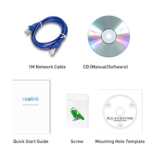 Reolink RLC-411S Built-in 16GB SD Card, 4MP AutoFocus Bullet Security IP Camera,4X Optial Zoom,PoE,Outdoor, Remote Access,Day/Night,Plug and Play. - 4