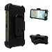 Produktbild iPhone 6/ iPhone 6S Hülle, Asnlove 360 Grad Drehbare Robustes Kunststoff Shell Case | Hybrid 2 in 1 TPU+PC Schutzhülle Cover Case Silikon Rüstung Armor Dual Layer Muster Handytasche Backcover mit Grad Fingerwölbung Handy Hülle Tasche Schutz Etui Schale Bumper für Apple iPhone 6 6S 4.7 Zoll - Armee grün