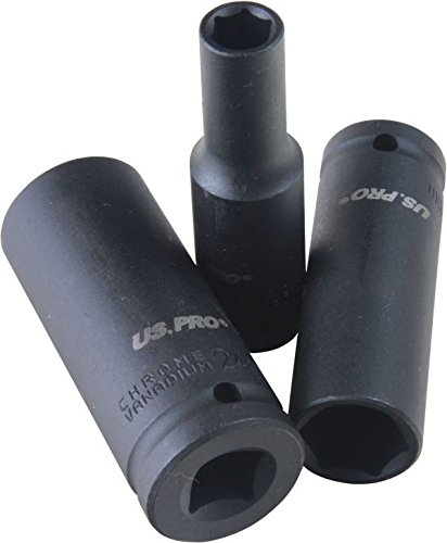 Schlagschrauber-Nüsse 1/2″ 10-24 mm Sechskant 10-tlg. Steckschlüssel-Satz - 2