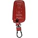 Produktbild PhoneNatic Echtleder Classic Schlüssel Hülle für die BMW X3 F25 - X5 F15 - X6 F16 4-Tasten Fernbedienung in rot Funkschlüssel 4-Key